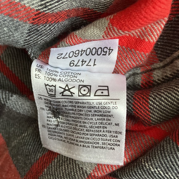 Fox Racing Trail Dust Red Flame Flannel NWT - Picture 7 of 9